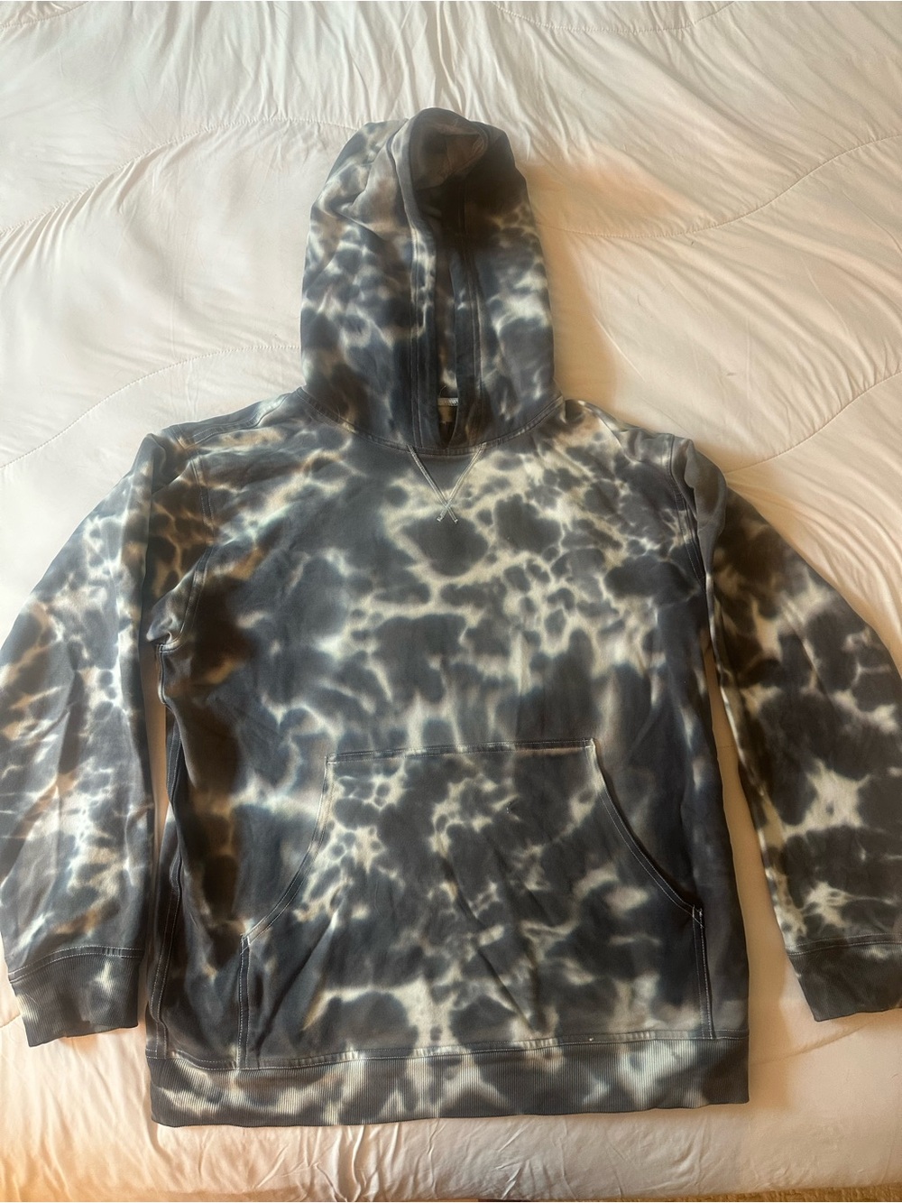 lululemon athletica Black & White Tie-Dye Hooded Sweatshirt